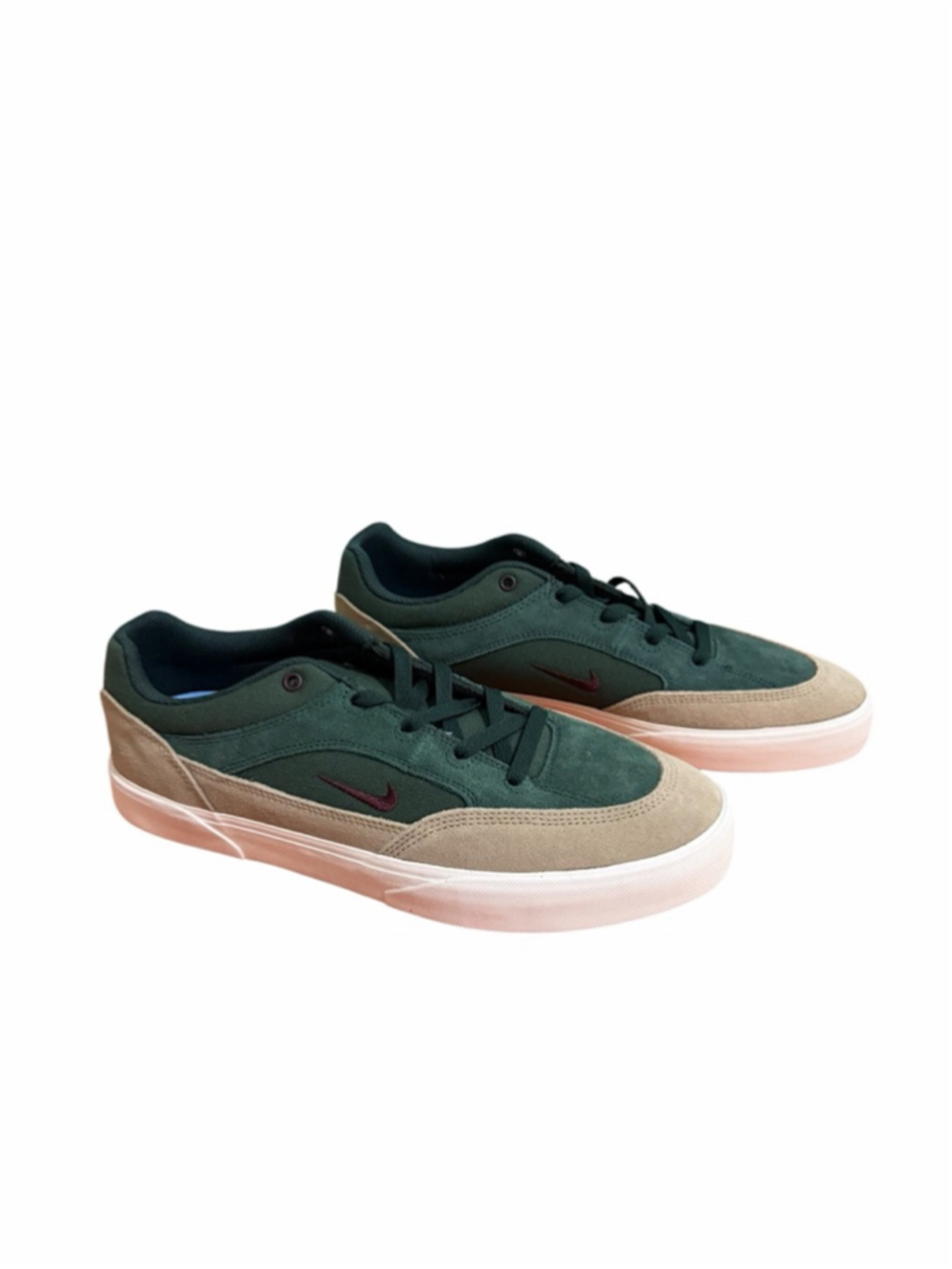 Men's Nike SB Malor Green Beige Sneakers Size 11